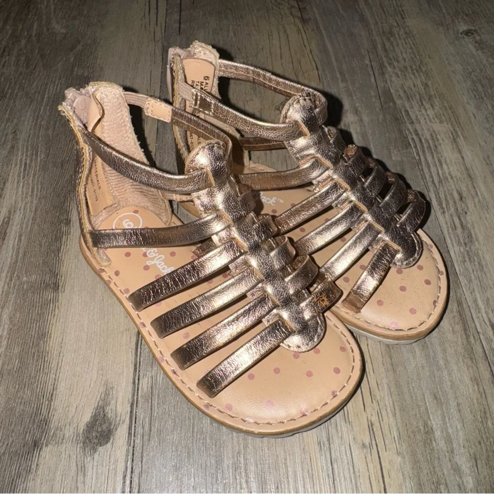 🎀3/$23🎀 Cat & Jack Bronze Gladiator Kids Sandals